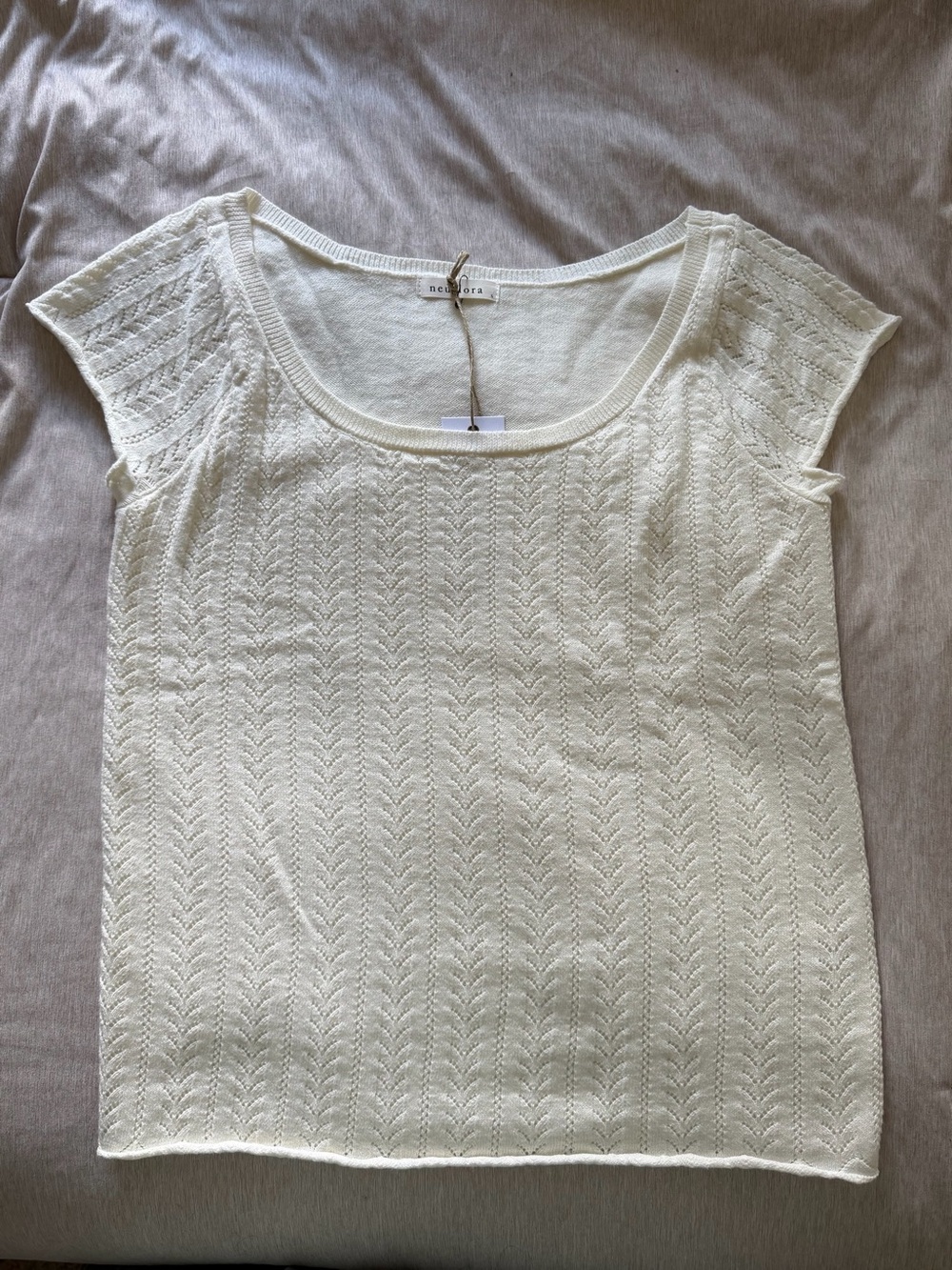 Neuflora • Ivory Halle Top • S • BNWT • Cotton & Cashmere - Picture 5 of 7